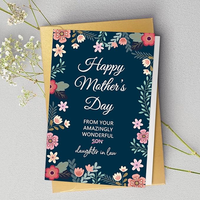 Spercy Funny Mother's Day Card from Daughter in Law, Cheeky Mothers Day Cards, Hilarious Mother's Day Card for Mother in Law