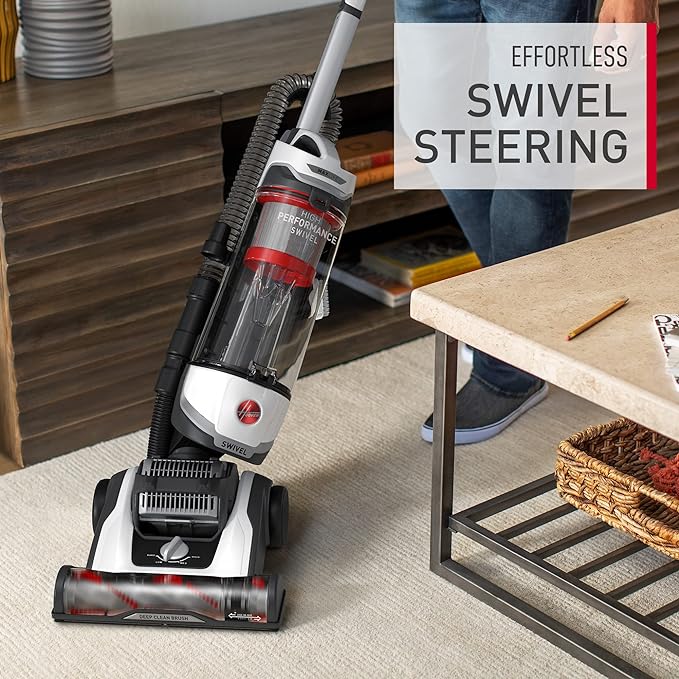 Hoover MaxLife Elite Swivel Vacuum, Bagless Upright Vacuum | HEPA Media Filtration, MAXLife System, WindTunnel Technology, Corded Vacuums for Home Use