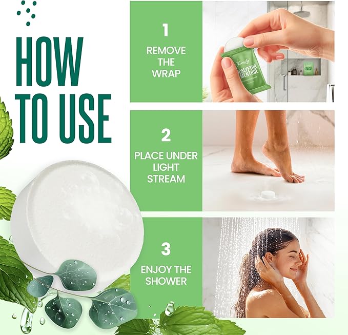 Cleverfy Eucalyptus Shower Steamers Aromatherapy - Mothers Day Gifts for Mom, Wife from Husband, Grandma, Daughter and Sister - Birthday Gifts for Women, Mom, Teens, Girlfriend and Her - 18 Tablets