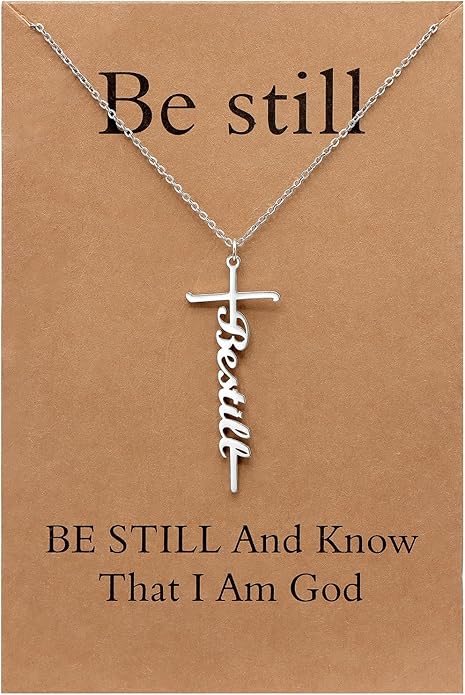 Lcherry Faith Cross Pendant Necklace for Women Religious Christian Jewelry Mother's Day Gifts for Women