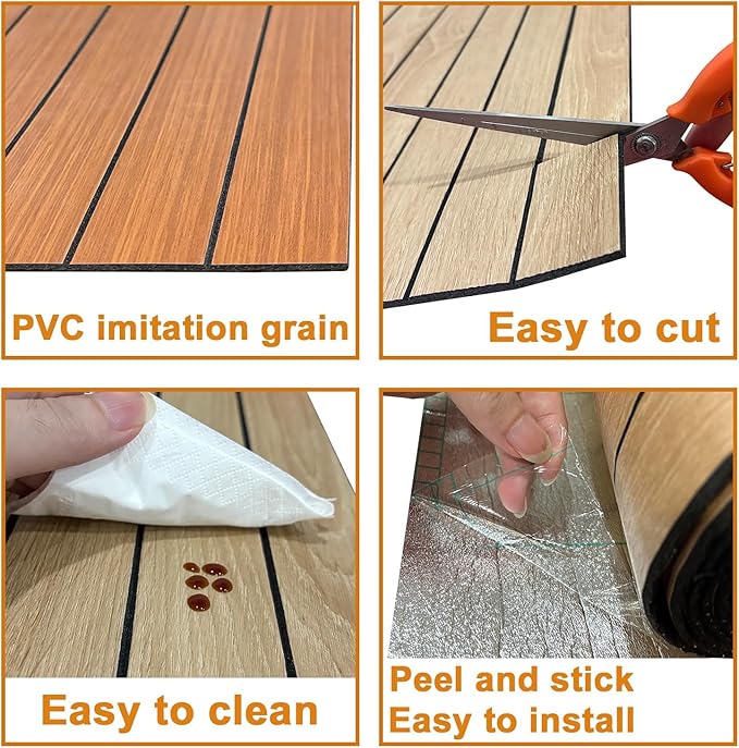 Yutianli PVC Slat Wall Panel Peel and Stick 236"x 15.7" Faux Wood Slat Panel Artificial Walnut Wood Grain Self-Adhesive Soundproof 3D Wall Panel for Walls and Ceilings