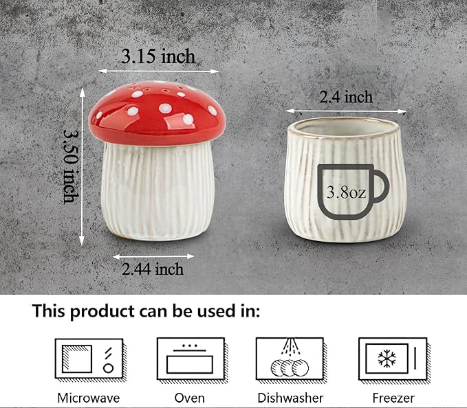dgudgu Mushroom Microwave Cleaner Steam Ceramic Oven Cleaner Microwave Steam Cleaner Red Kitchen Microwave Cleaning
