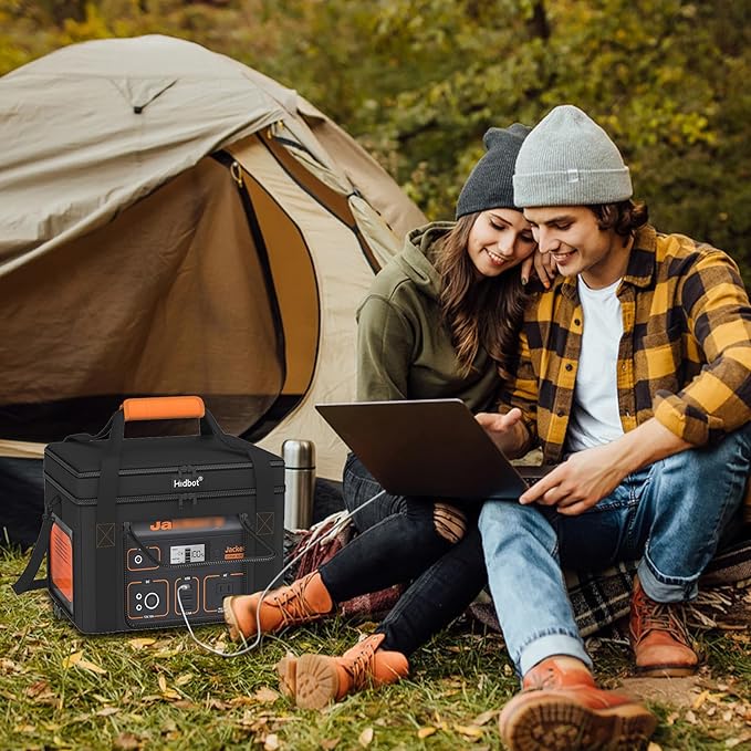 Travel Carry Case for Jackery Explorer 1000 V2,Portable Power Station Storage Bag for Jackery Explorer 1000 with Waterproof Bottom, Side Ventilation Double Layer for Jackery Accessories,Bag Only