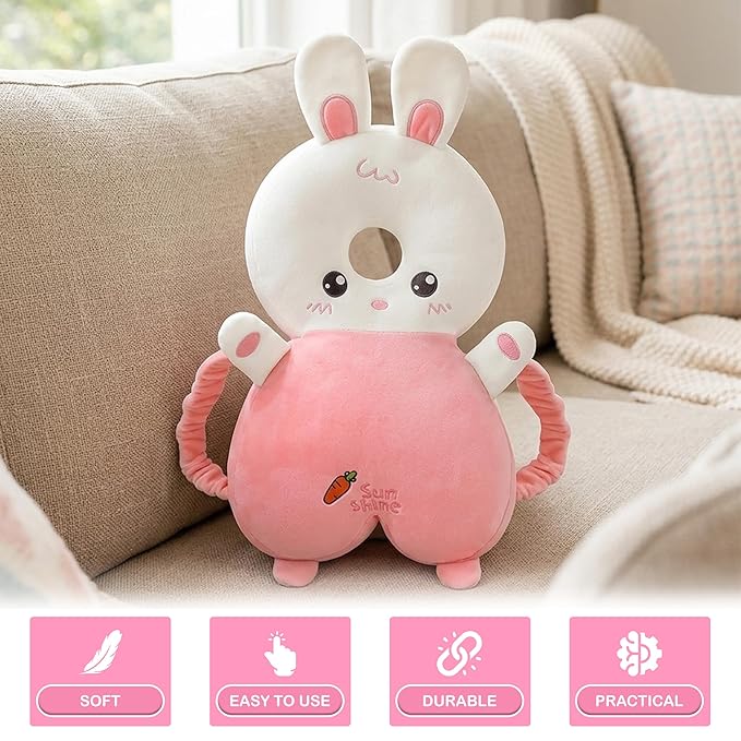 Baby Head Protection Pillow Backpack – Anti-Fall Cushion for Toddlers | Breathable, Shock-Absorbing Infant Safety Head Guard with Adjustable Straps