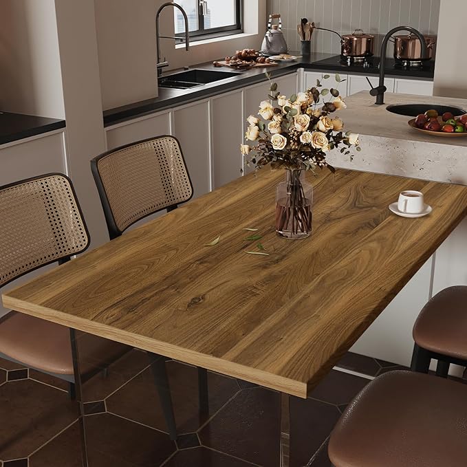 COSNIGHT Wood Contact Paper Peel and Stick - Brown Self Adhesive Vinyl Wrap Wooden Grain Waterproof Wallpaper - 15.7''x118'' Removable Nature Wall Paper for Cabinet Countertop Kitchen