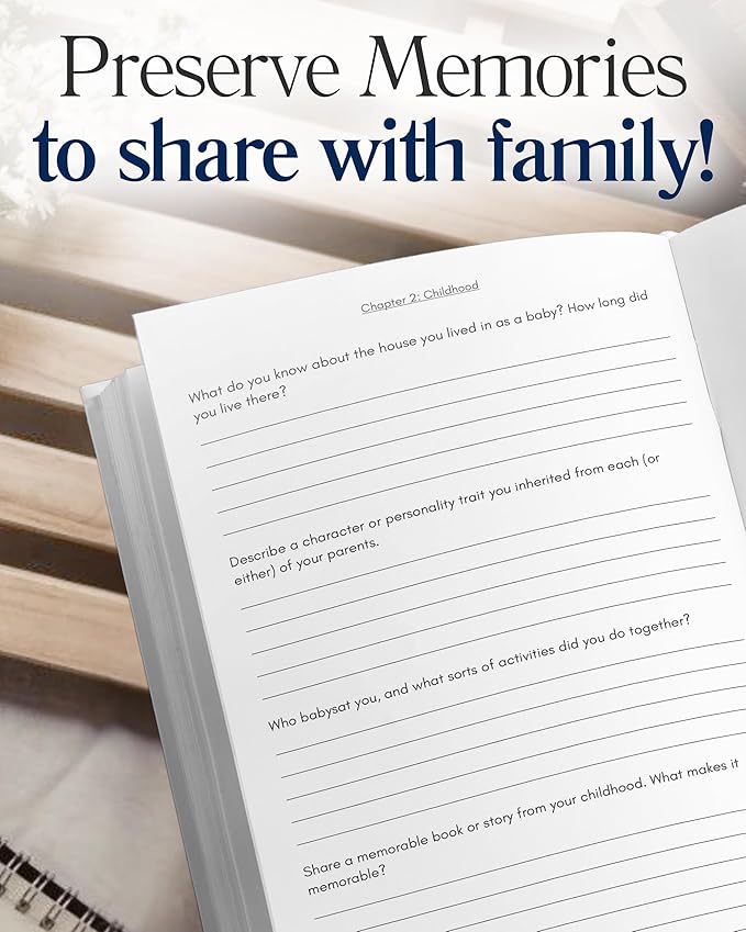 Brother's Life Story Journal (Hardcover): A Meaningful Keepsake for Brother to Share His Journey & Memories, Book Includes 250+ Prompt Questions, Sentimental Gift for Father's Day, Birthday, Christmas