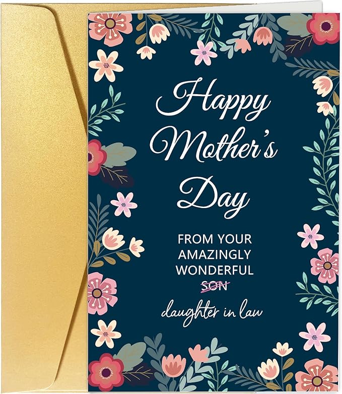 Spercy Funny Mother's Day Card from Daughter in Law, Cheeky Mothers Day Cards, Hilarious Mother's Day Card for Mother in Law