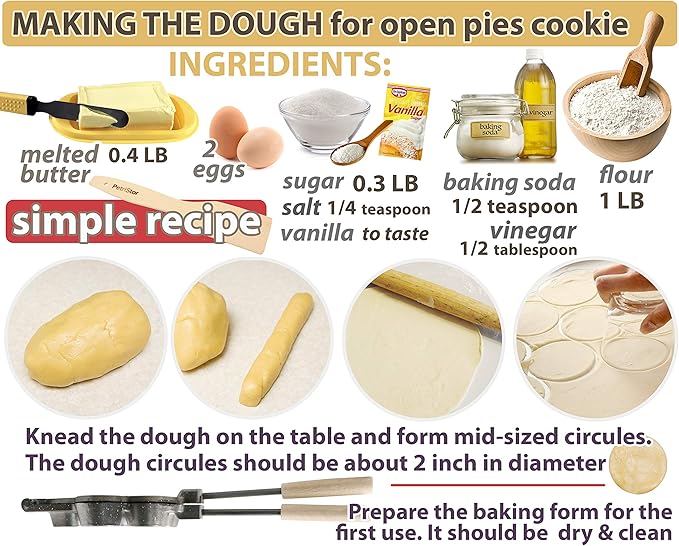 Mini Muffins Open Pies Cookie Maker Non-stick coating granite stone Cookies Pastry