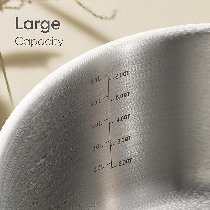CAROTE 4 PCS Stainless Steel Cookware Set