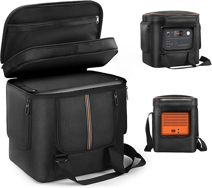 Portable Power Station Carrying Bag Compatible with Jackery Explorer 2000 V2, Travel Storage Case with Quick-Acess Window, Convenient for Camping, Hiking, Home Use