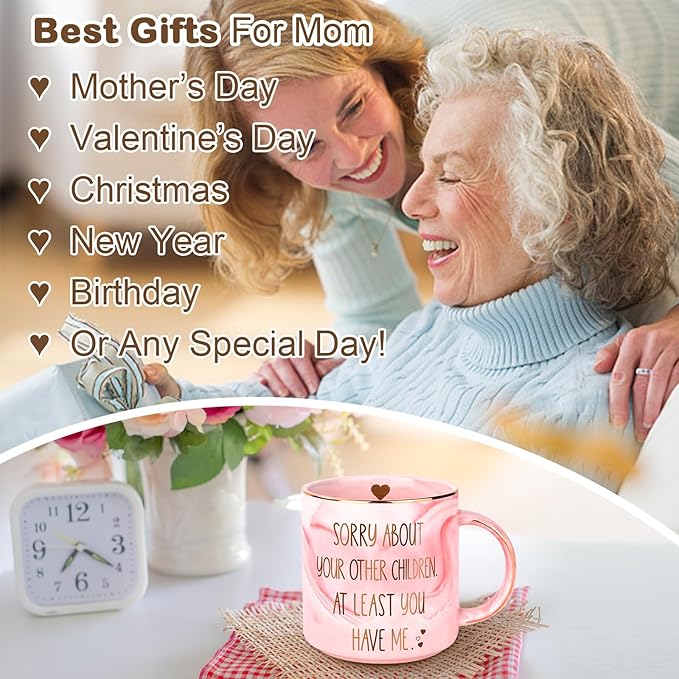 Mothers Day Gifts for Mom - 12oz Coffee Mug for Mother from Daughter Son Unique Gifts for Mom Wife Women Personalized Birthday Congratulation Retirement Anniversary Presents Ideas for Mama Stepmom