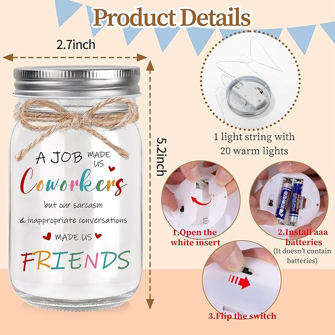 Gifts for Coworkers, Coworker Gifts, Farewell Leaving Christmas Gift for Coworkers Women Friends