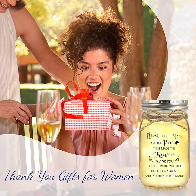 Thank You Appreciation Gifts for Women Teacher Employee, Farewell Retirement Gifts for Nurse Coworker Boss Never Forget You Are the Piece That Made the Difference