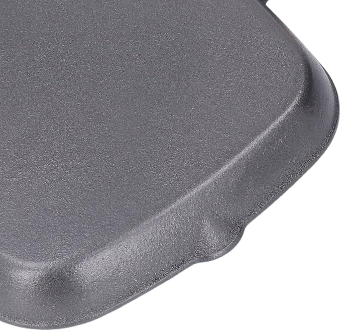 Cast Iron Square Grill Pan,Nonstick Grill Pan,Multipurpose Prevents Stick Quadrate Cast Iron Steak Pan with Detachable Wooden Handle for Bacon Steak Onion