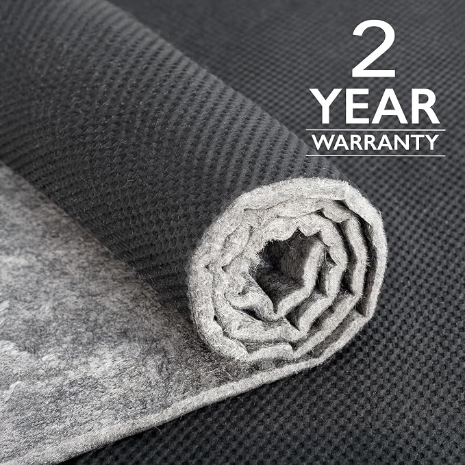 RUGPADUSA - Dual Surface - 2'x8' - 1/4" Thick - Felt + Rubber - Non-Slip Backing Rug Pad - Safe for All Floors