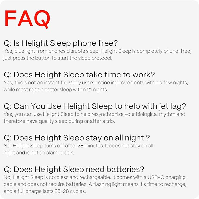 Helight Red Light Therapy Sleep Device – 630nm Pure Red Light Lamp Sleep Aid to Support Deep Relaxation – Rest Lamp Backed by Science for Adults & Kids Bedrooms - White