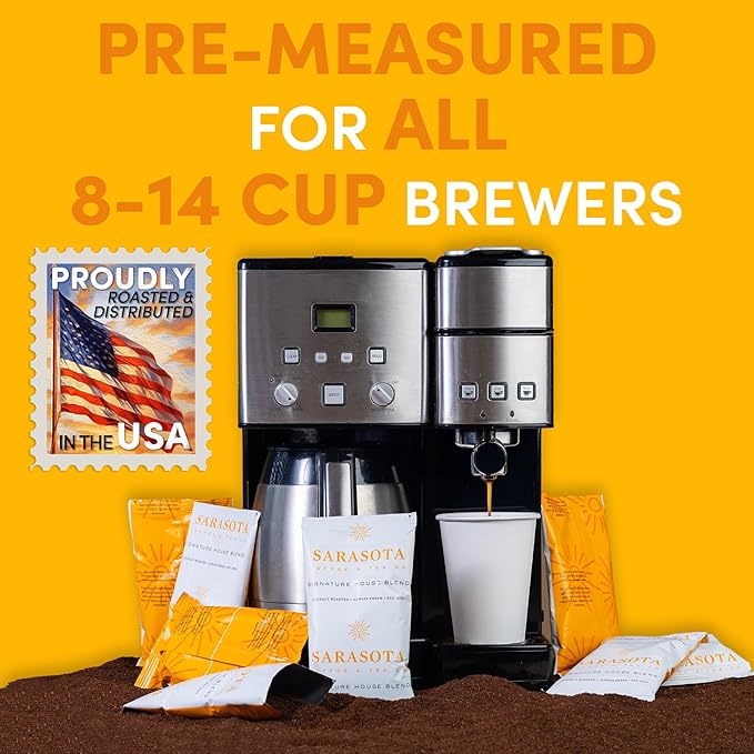 Breakfast Blend Hotel Coffee Packets, 1.5 oz, 42 Count, Premeasured Ground Coffee for 12 Cup Coffee Makers