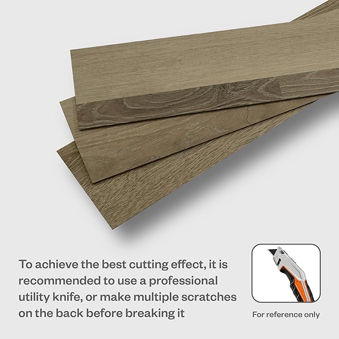 Peel and Stick Wall Panels, Easy Self Adhesive Vinyl Tiles Wall Planks, Farmhouse Wood Grain Shiplap for Kitchen Bedroom Interior WallDecor (12 pcs/18.1 Sq Ft/Box) (Natural Oak)