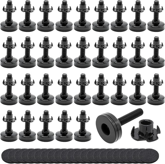 Heavy-Duty Furniture Adjustable Feet, Corrosion-Resistant Levelers, Suitable for Tables, Cabinets, Chairs, Sofas, Workbenches, and Other Heavy-Duty Furniture (32 Pack)