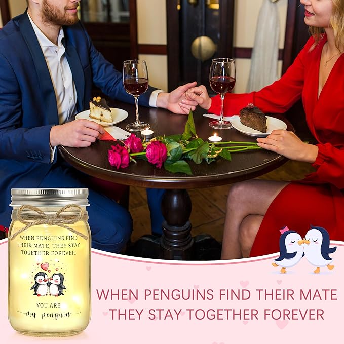 Valentines Day Gifts for Him Her Boyfriend Girlfriend, Anniversary for Men Women Couple, Romantic I Love You Gifts for Husband Wife Birthday Wedding Engagement Christmas Gift You Are My Penguin