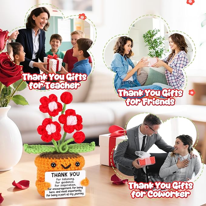 Thank You Gifts for Coworker Women Boss Lady End of Year Gifts for Teacher Friends Her Female Decoration Graduation Birthday Handmade Appreciation Present for Mentor, Nurse, Doctor Boss Day