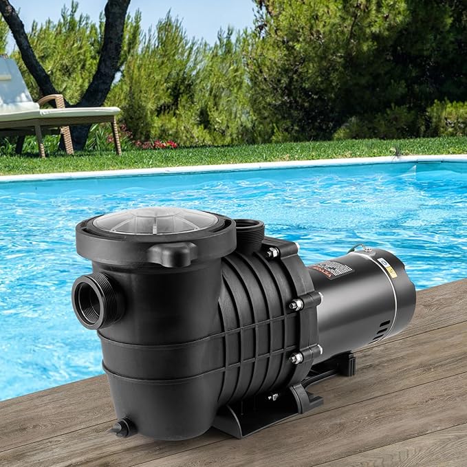 VEVOR 1.5HP Dual Voltage Above Ground Pool Pump 100 GPM 110/240V