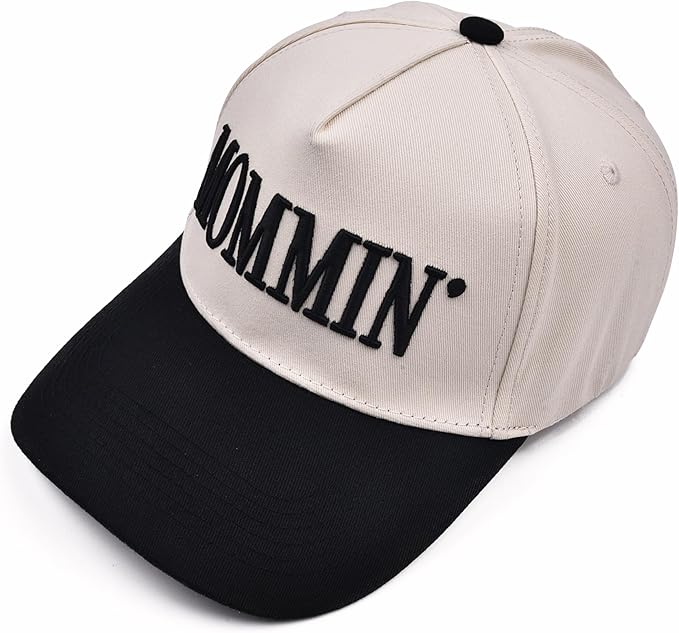 Womens Trucker Hat - with Mommin Embroidery Ponytail Fit - Mothers Day Great Gifts for Mom Wife Stepmom