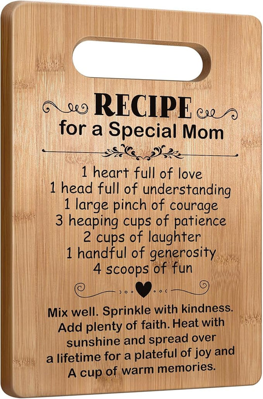 Mom Gifts from Daughter Son Mothers Day, Mother Cutting Board Gift, Cute Mom Gifts from Daughter Son, Birthday Gifts for Mom, Mom Gift for Valentines Day