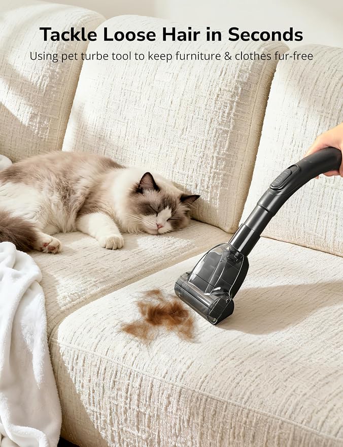 Aspiron Canister Vacuum, 1700W/45KPA Bagged Vacuum Cleaner, 5L Large Capacity, Auto Cord Rewind, HEPA Filter, Low Noise, 8M Cleaning Radius, Easy to Push, for Hard Floor, Low Pile Carpet, Crack, Car