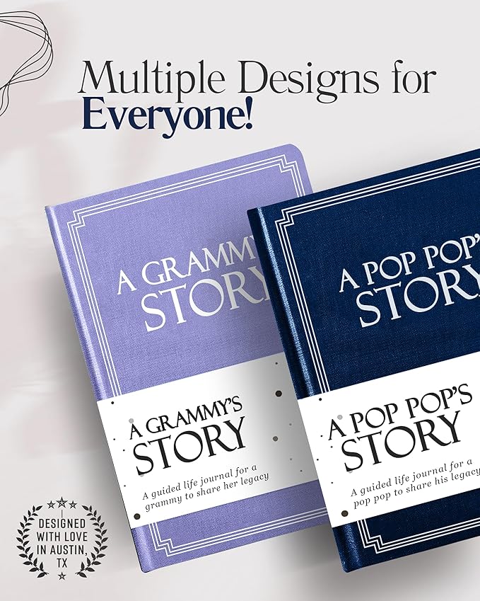Pop Pop's Life Story Journal (Hardcover): A Meaningful Keepsake for Pop Pop to Share His Journey and Memories, Book with 250+ Prompt Questions, Sentimental Gifts for Father's Day, Birthday & Christmas