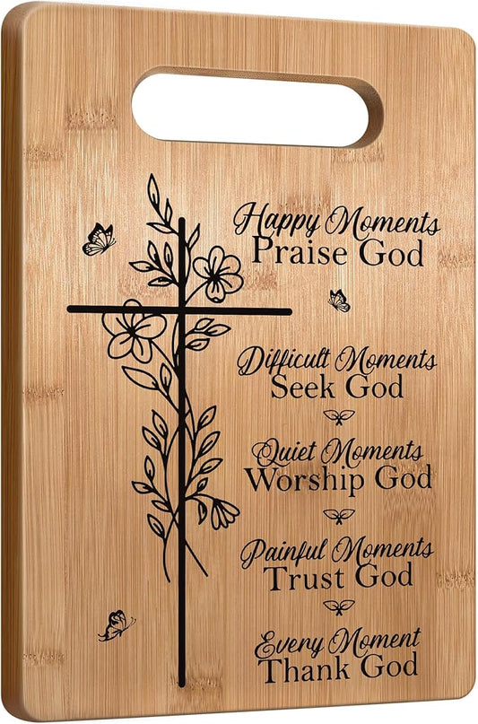 First Communion Gifts, Christian Gifts For Women Faith Religious Gifts Inspirational Gifts, Bible Verse Gifts For Elderly Jesus Cross Scripture Gifts, Christmas Cutting Board Gifts for Women Friend
