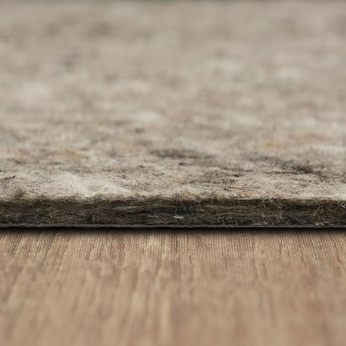 Mohawk Home Non Slip Rug Pad 5' x 7' - 1/2" Thick Felt + Latex Rubber Gripper - Dual Surface Cushion for Hardwood, Carpet, Tile Floors, Made in USA