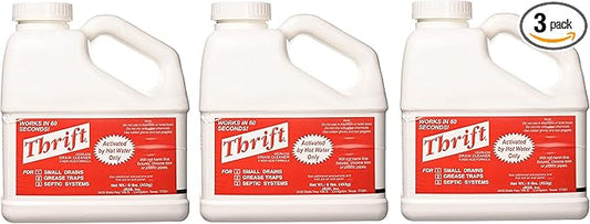 THRIFT T-600 Alkaline Based 6 lb. Granular Drain Cleaner (3-(Pack))