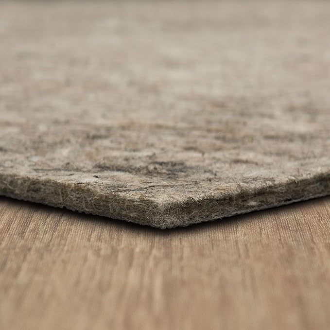 Mohawk Home Non Slip Rug Pad 6' x 9' - 1/2" Thick Felt + Latex Rubber Gripper - Dual Surface Cushion for Hardwood, Carpet, Tile Floors, Made in USA