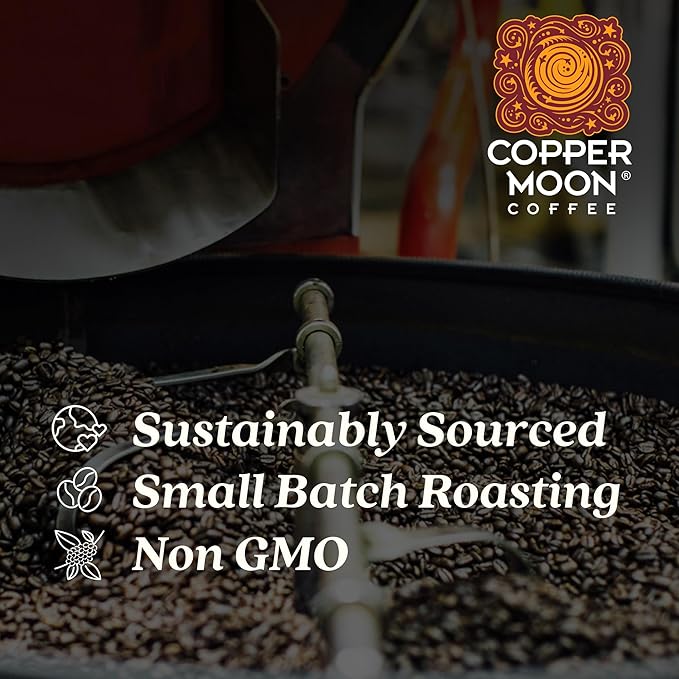 Copper Moon Dark Roast Whole Bean Coffee, Dark Sky Blend, 2 Lb