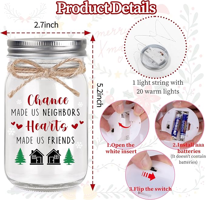 Neighbor Christmas Gifts, Christmas Gifts for Neighbors, Gift for Friends Neighbors