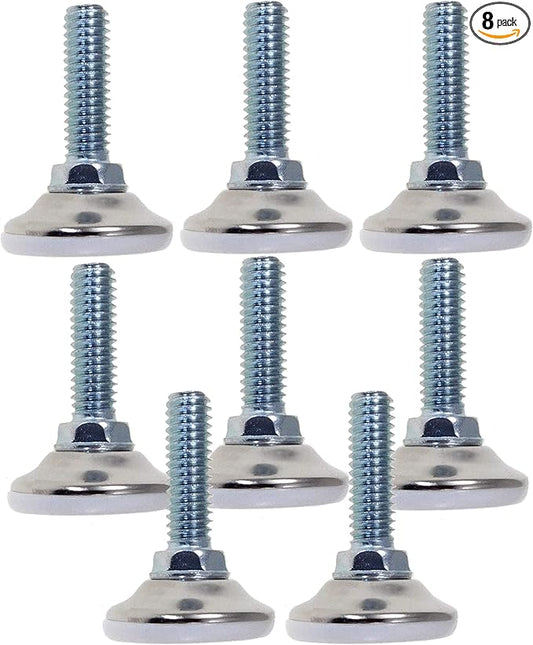 Table Legs Furniture Feet Chair Glides Adjustable Legs Nylon Base 8 Pack 1/4-20 Foot Levelers Leveling Feet Furniture Levelers Feet for Furniture Table Leg Levelers Heavy Duty Super-Deals-Shop