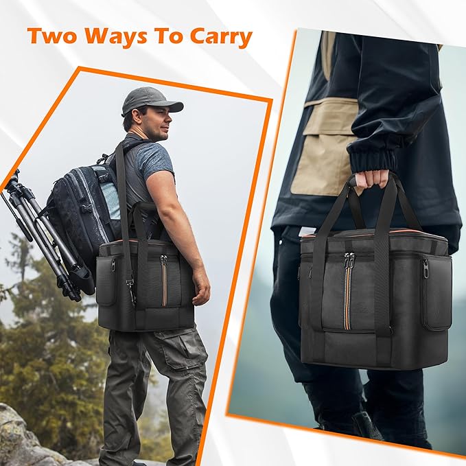 Portable Power Station Carrying Bag Compatible with Jackery Explorer 2000 V2, Travel Storage Case with Quick-Acess Window, Convenient for Camping, Hiking, Home Use