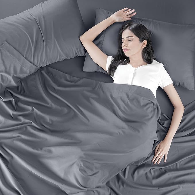 Utopia Bedding Queen Bed Sheets Set - Pack of 2 Sheet Sets - Perfect for Spa, Hotel, & Guest Bedroom - Brushed Microfiber - Shrinkage and Fade Resistant - Easy Care (Grey)
