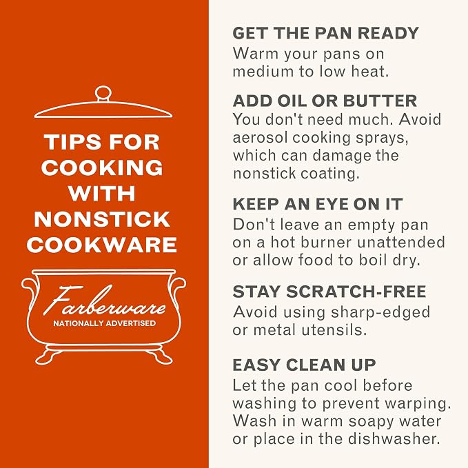 Farberware Cookware Nonstick Stockpot with Lid, 10.5 Quart, Aqua