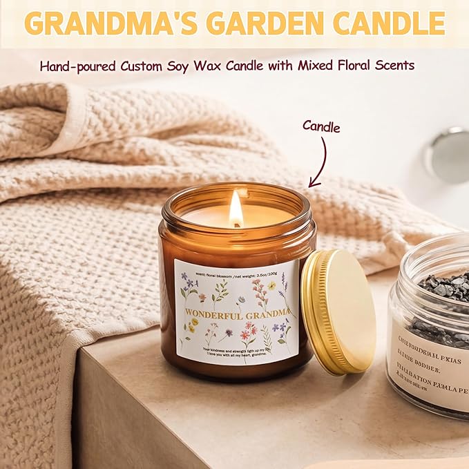 Grandma Gifts, Birthday Gifts for Grandma, Grandmother Gift from Granddaughter Grandson for Mothers Day Christmas