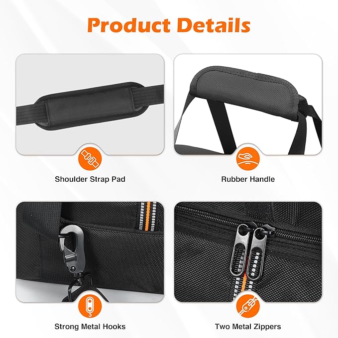 Portable Power Station Carrying Bag Compatible with Jackery Explorer 2000 V2, Travel Storage Case with Quick-Acess Window, Convenient for Camping, Hiking, Home Use