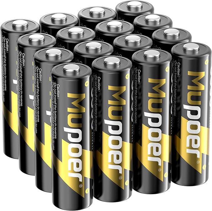 Mupoer Rechargeable AA Batteries 16 Count,Lithium Batteries AA 1.5V 3600mWh,Double A Rechargeable Batteries,Pilas Recargables AA,Lithium ion AA Batteries for Blink Xbox Long Lasting