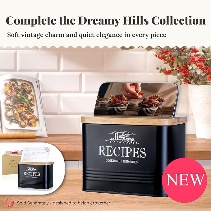 noonberry Kitchen Canisters for Countertop – 3-Piece Airtight Kitchen Canister Set – Sugar Coffee Tea Containers for Kitchen Counter – Matte Black Finish