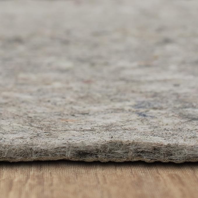 Mohawk Home Non Slip Rug Pad 4' 11" x 7' 6"- 1/4" Thick Felt + Latex Rubber Gripper - Dual Surface Cushion for Hardwood, Carpet, Tile Floors, Made in USA