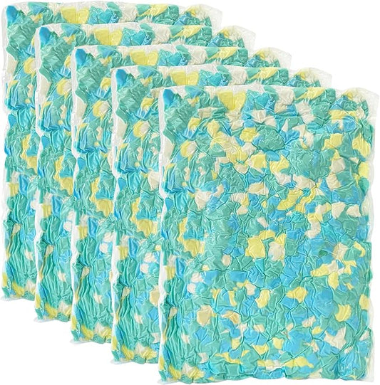Welacer 25lbs Bean Bag Filler, Shredded Memory Foam Filling for Pillow Stuffing Cushion Arts Crafts Refill, Without Added Gel Particles, Premium Soft and Great for Stuffing (Multi Color and Pack of 5)