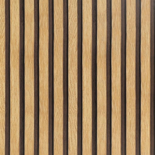 Arthome 17''x393'' Wood Slat Wallpaper Peel and Stick self Adhesive Wood Wallpaper PVC Vinyl Decorative Removable Wallpaper Waterproof Faux Wood Grating Stripe Contact Paper for Living Room Bedroom