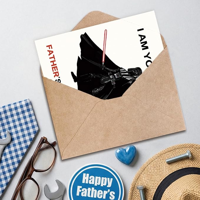 Funny Fathers Day Gift Card for Dad from Daughter Son, Personalized Double-Sided, Minimalist Premium Design, Perfect Father's Day Decoration Ideas