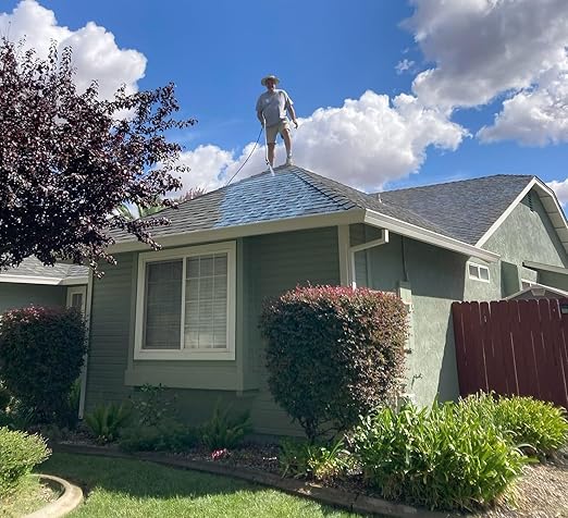Shingle Sealer - Clear Waterproofing Roof Sealant Protectorant - Extends, Preserves and Rejuvenates Asphalt Shingle Roofs - High Solids - 7 Year -100% Acrylic 1 Gallon