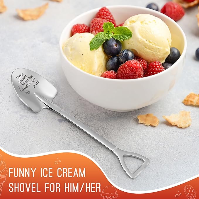Funny Teachers Ice Cream Shovel - Teacher Appreciation Week Gifts End of Year School Gift Thank You Gifts for Mentor Professor Coach Boss Manager, Administrative Assistant Professional Day
